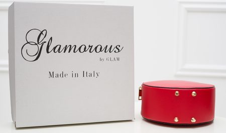 Bolso de cuero crossbody para mujer Glamorous by GLAM - Rojo -