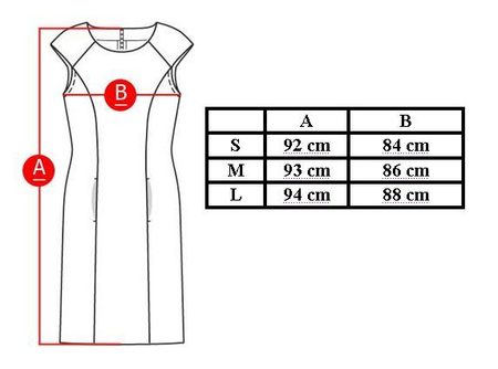 Női A-vonalú ruha Due Linee - Sötétkék -