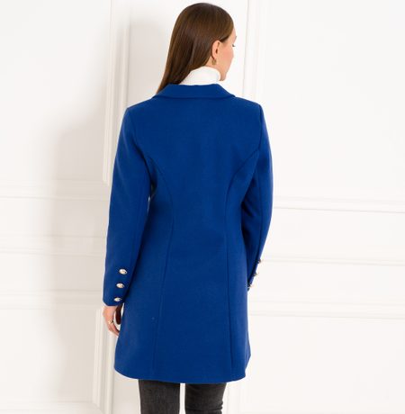 Women's coat CIUSA SEMPLICE - Blue -