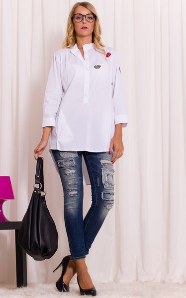 Kožená kabelka vak černá -