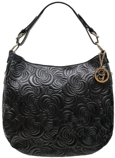 Real leather shoulder bag Glamorous by GLAM - Black -