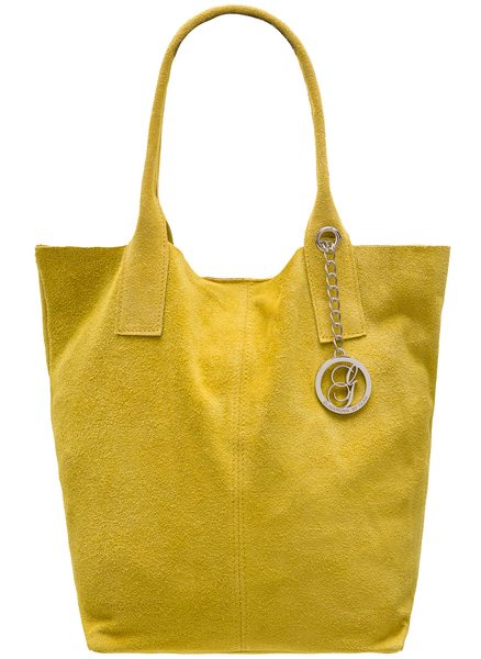 Shopper de cuero para mujer Glamorous by GLAM - Amarillo -