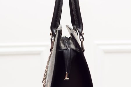 Real leather shoulder bag Glamorous by GLAM - Black -