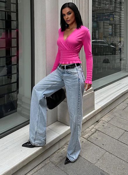 Crop-top Glamorous by Glam - Pink -