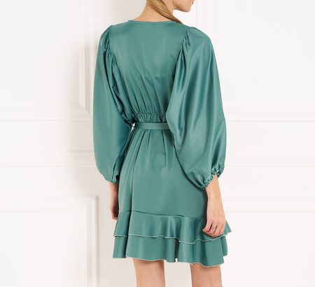 Damska sukienka Due Linee - zielony -