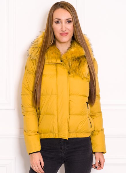 Women's winter jacket Due Linee - Yellow -