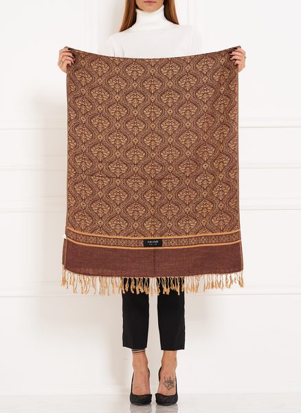 Scarf Due Linee - Brown -