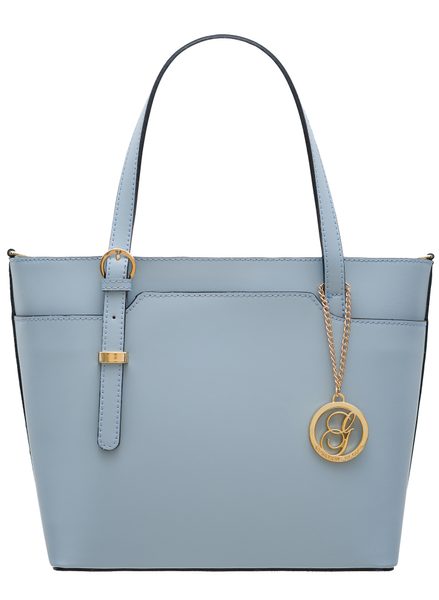 Real leather shoulder bag Glamorous by GLAM - Blue -