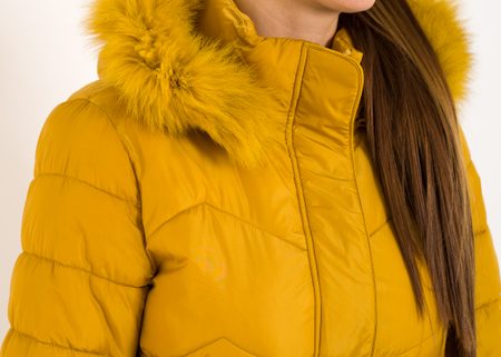 Chaqueta de invierno para mujer Due Linee - Amarillo -