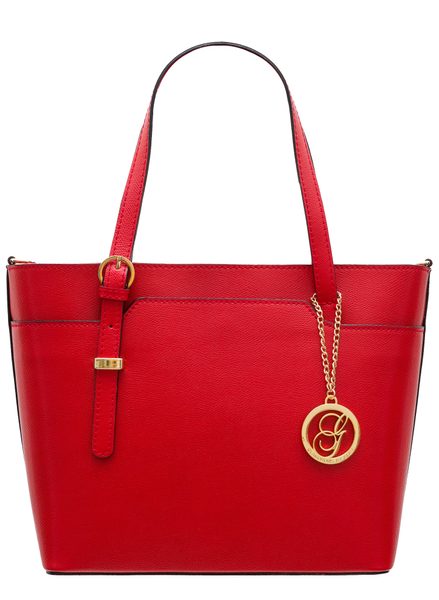 Real leather shoulder bag Glamorous by GLAM - Red -