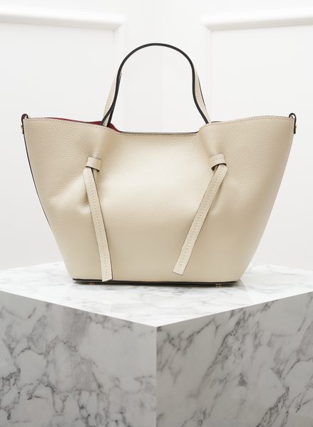 Real leather handbag Glamorous by GLAM - Beige -