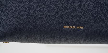 Michael Kors kožená kabelka do ruky tmavě modrá -