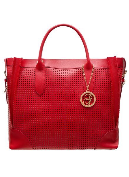 Bolso de cuero de mano para mujer Glamorous by GLAM - Rojo -