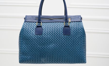 Real leather handbag Glamorous by GLAM - Blue -