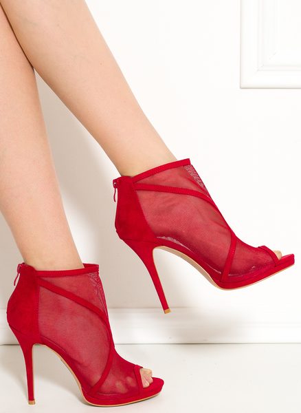 Scarpe a collo alto donna GLAM&GLAMADISE - Rosso -