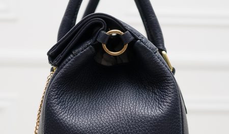 Real leather handbag Glamorous by GLAM - Blue -