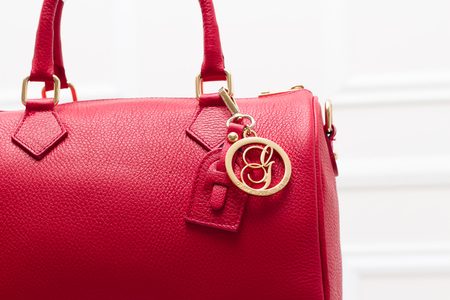 Real leather handbag Glamorous by GLAM - Red -