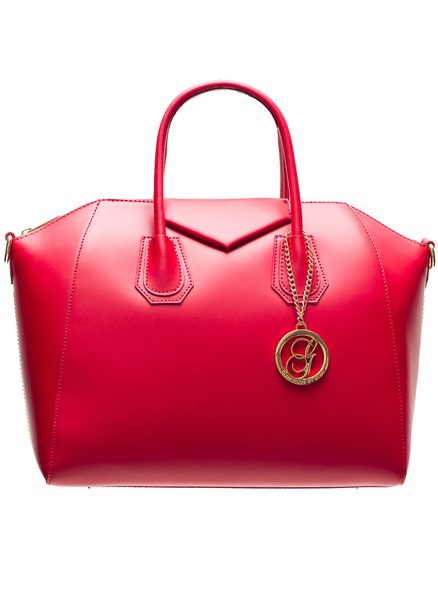 Damska skórzana torebka do ręki Glamorous by GLAM - czerwony -