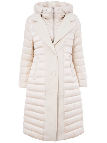 Due Linee Geacă de iarnă de damă - Crem -