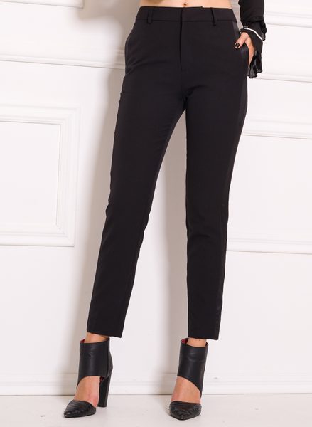 Pantalones de mujer Due Linee - Negro -