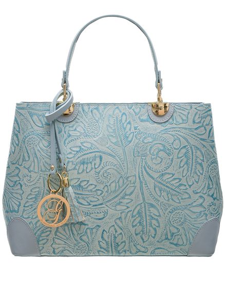 Borsa a mano da donna in pelle Glamorous by GLAM - Blu -