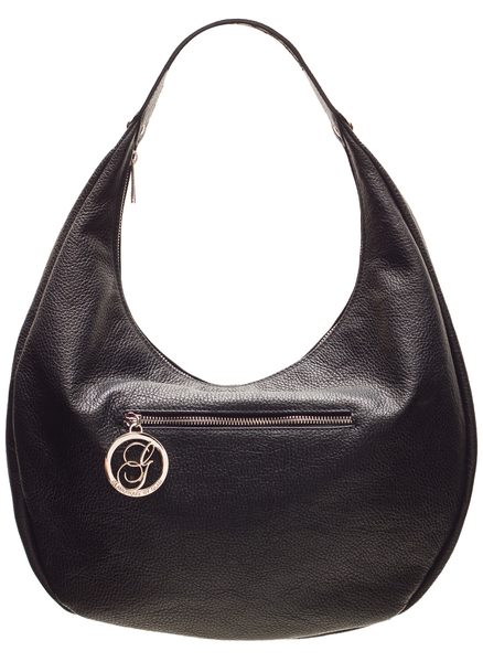 Real leather shoulder bag Glamorous by GLAM - Black -