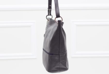 Real leather shoulder bag Glamorous by GLAM - Grey -