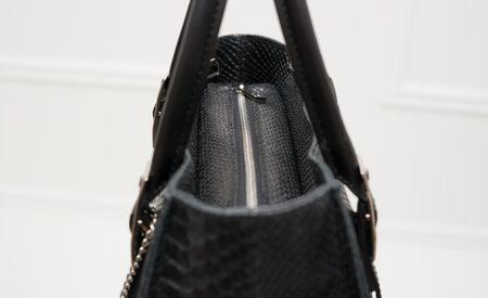 Bolso de cuero de mano para mujer Glamorous by GLAM - Negro -