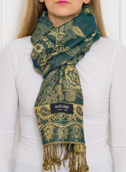 Women's scarf Due Linee - Green -