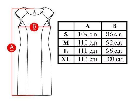 Vestido de mujer con corte en A Due Linee - Beige -