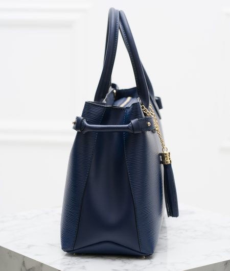 Real leather handbag Glamorous by GLAM - Dark blue -