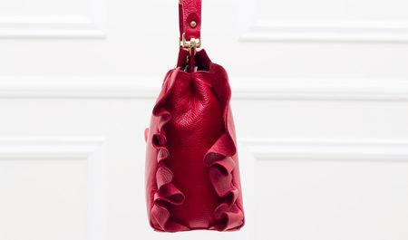 Real leather handbag Glamorous by GLAM - Red -