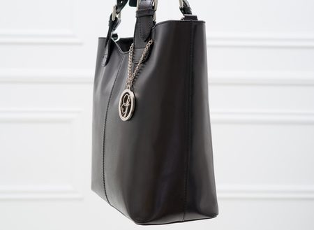 Bolso de cuero de mano para mujer Glamorous by GLAM - Negro -