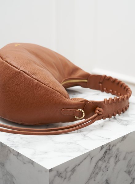 Real leather shoulder bag Glamorous by GLAM - Brown -