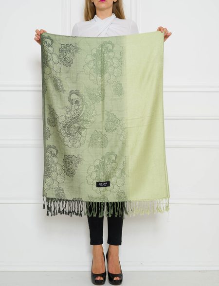 Women's scarf Due Linee - Green -