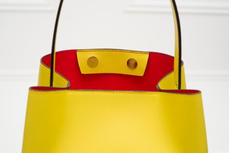 Kožená kabelka MARIA - žltá -