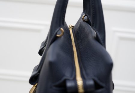 Geantă de mână din piele pentru femei Michael Kors - Albastru închis -