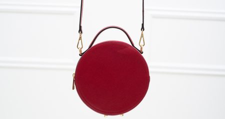 Real leather crossbody bag Glamorous by GLAM - Red -