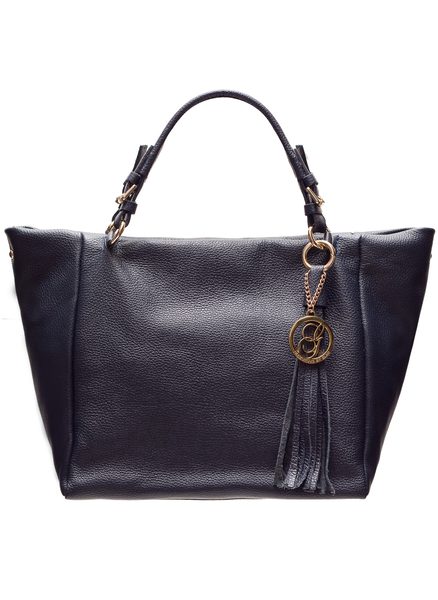 Real leather handbag Glamorous by GLAM - Dark blue -