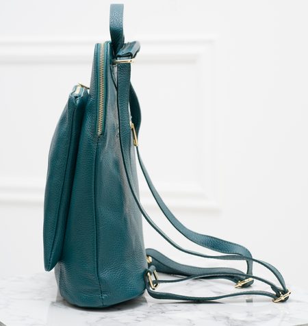 Real leather backpack Glamorous by GLAM - Blue -