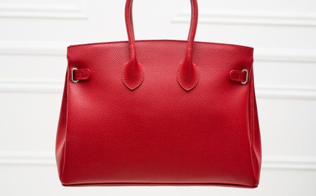 Real leather handbag Glamorous by GLAM - Red -