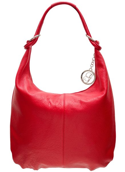 Real leather shoulder bag Glamorous by GLAM - Red -