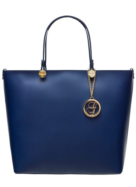 Real leather handbag Glamorous by GLAM - Dark blue -