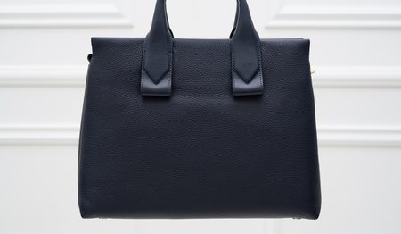 Real leather handbag Michael Kors - Dark blue -