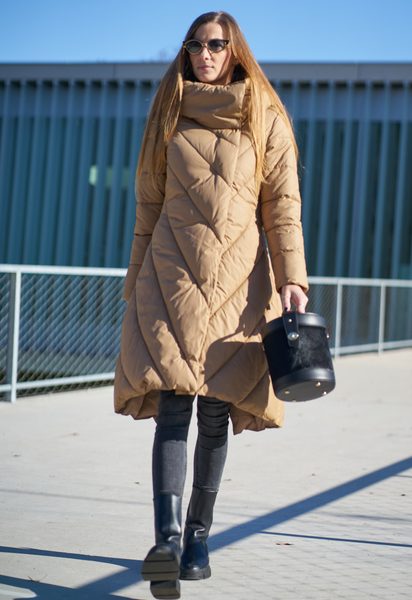 Winter jacket Due Linee - Brown -