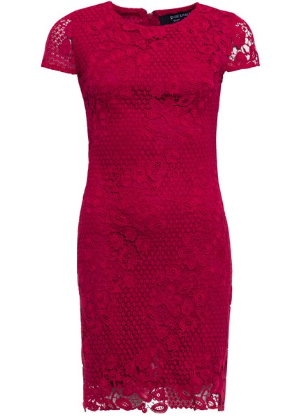 Lace dress Due Linee - Wine -