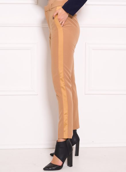 Pantalones de mujer Due Linee - Beige -