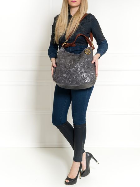 Real leather shoulder bag Glamorous by GLAM - Grey -