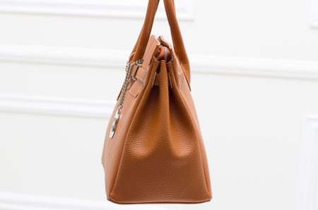 Real leather handbag Glamorous by GLAM - Brown -