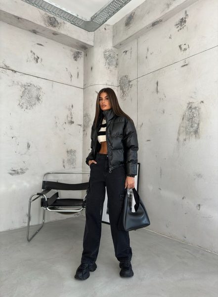 Winter jacket Due Linee - Black -